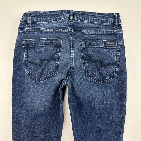 Kenneth Cole Skinny Women's size 0 Dark Wash Blue Denim Jeans - Picture 4 of 4